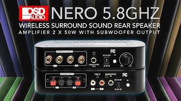 OSD Nero WRSKII Compact 5.8GHz Wireless Rear Speaker Amplifier BOX OPEN!