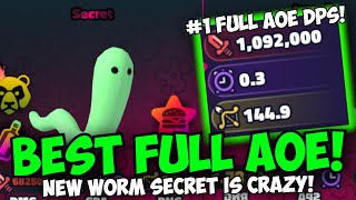 New Secret Worm Is Insane.. Best Full Aoe Unit Spongebob Td Showcase
