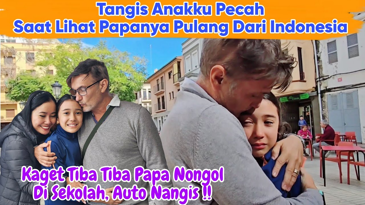 Air Mata Anakku Berderai Saat Lihat Papanya,  Suami Pulang Dari Indonesia 😍😍😍