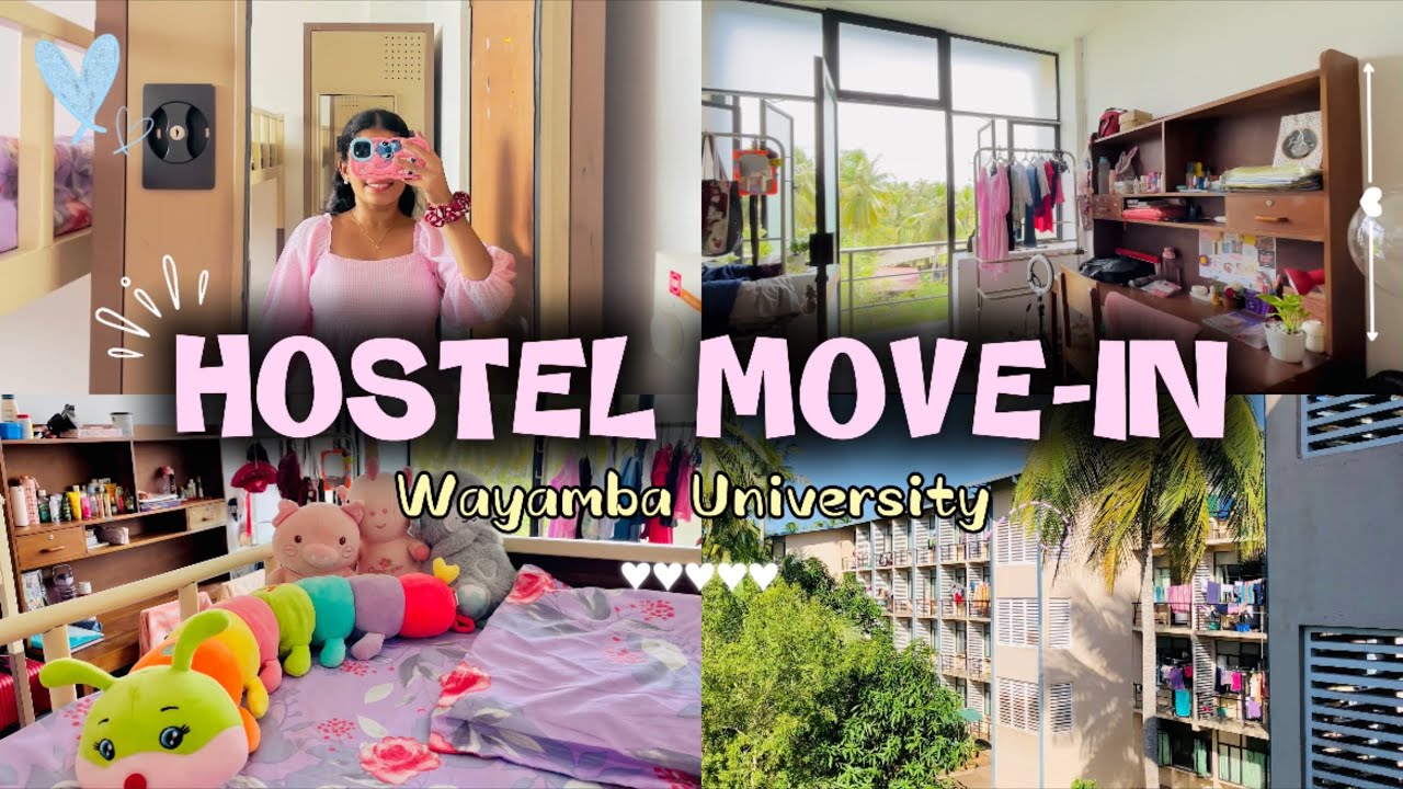 අපේ අලුත් hostel එක🏘️🪴|Hostel room tour🌷🌈| Wayamba University 