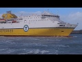 Tempête  : Arrivée du Seven Sisters au port de Dieppe le 10 mars 2019