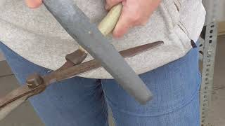 sharpening hand-shears