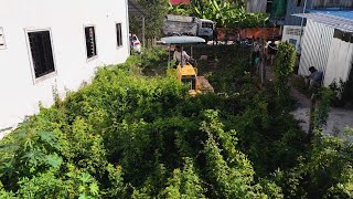 Wonderful Project Operator & Skills Clearing The Forest To Landfill By Dozer D20P Pushing 5T Truck