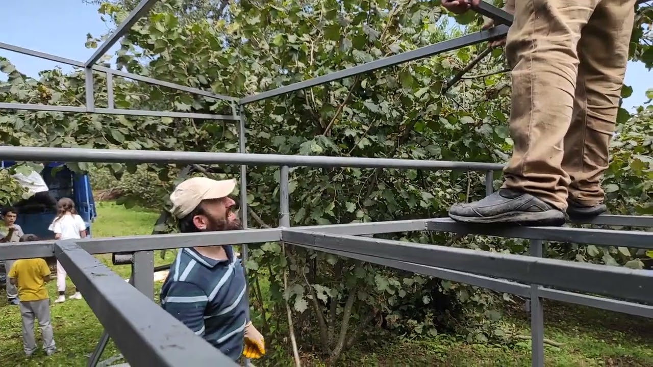 fındık bahçesi harman için ranza li profil şaseli ÇADIR