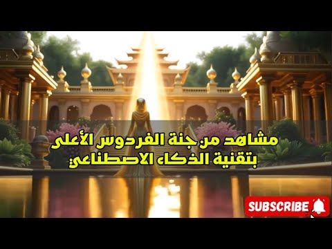 تخي ل الجنة بعينيك جنة الفردوس الأعلى بتقنية الذكاء الاصطناعي 