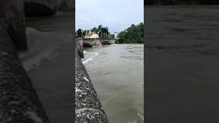 Hochwasser in der Schweiz 🇨🇭💦💦💦💦☔️☔️☔️   #Rheinfelden