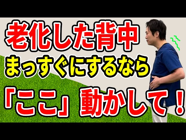 구부정한 등을 곧게 만드는 트레이닝NEW!