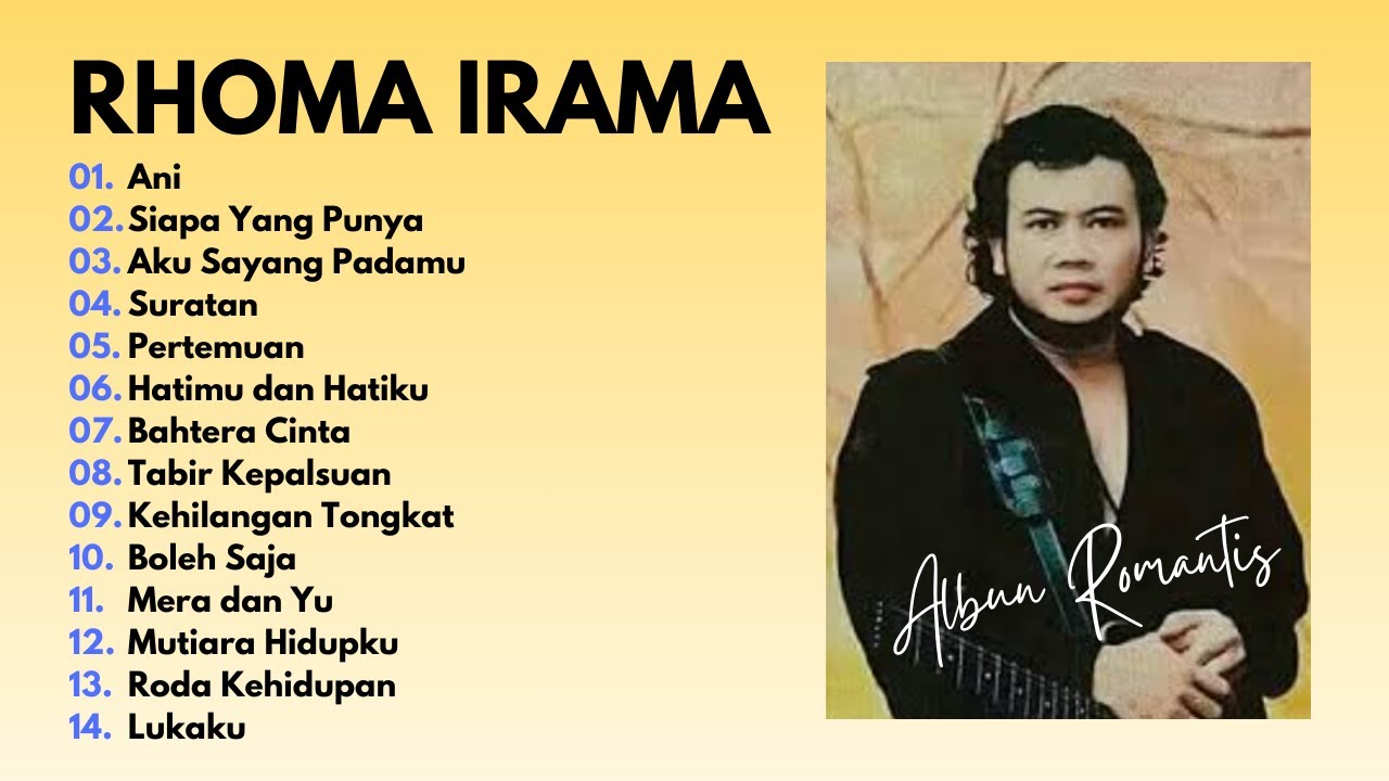 RHOMA IRAMA FULL ALBUM TERBAIK DANGDUT LAWAS ROMANTIS FT SONETA GROUP |