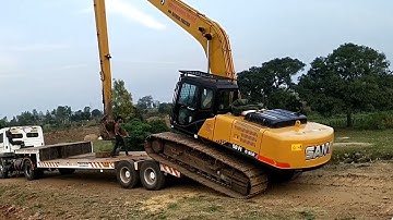 Sanny400 LR Excavator Machine Loading on Trailer