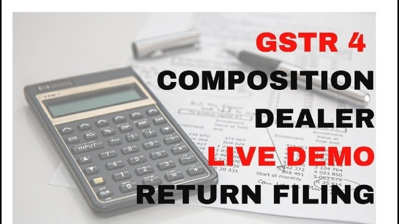 GSTR4 LIVE DEMO COMPOSITION SCHEME QUATERLY RETURN!! HOW TO FILE GSTR4