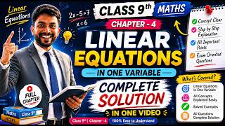 9th Math Chapter - 4 Complete 💯 Solution || Chapter - 4 (Linear equations in Two variables)
