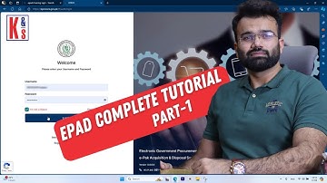 PPRA-EPAD Complete Tutorial | Part 1 | Kareem & Sons Enterprises