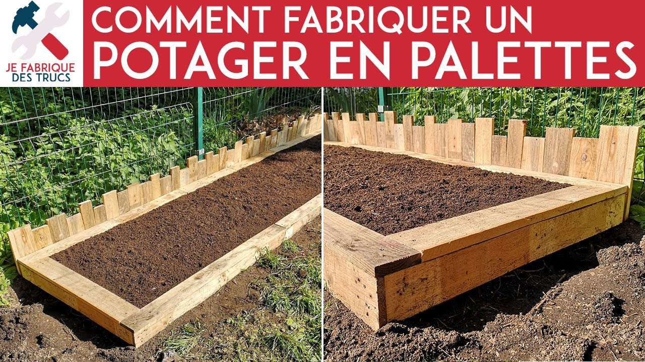 Comment fabriquer un BAC POTAGER en bois de PALETTE ? 