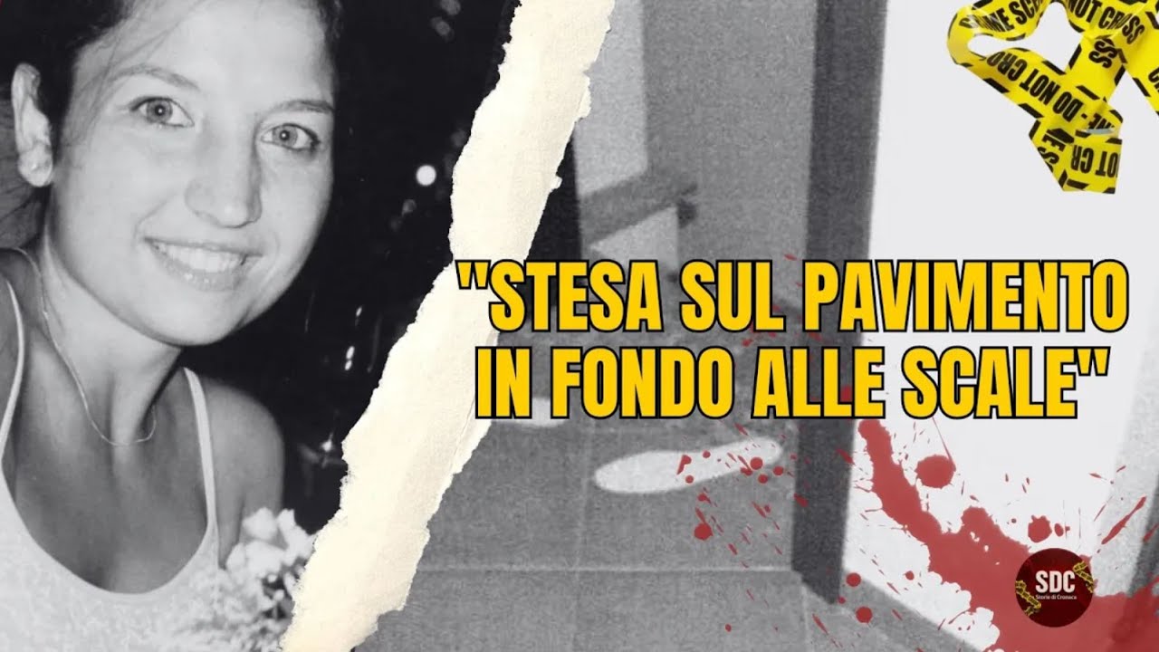 GARLASCO: "STESA SUL PAVIMENTO IN FONDO ALLE SCALE"