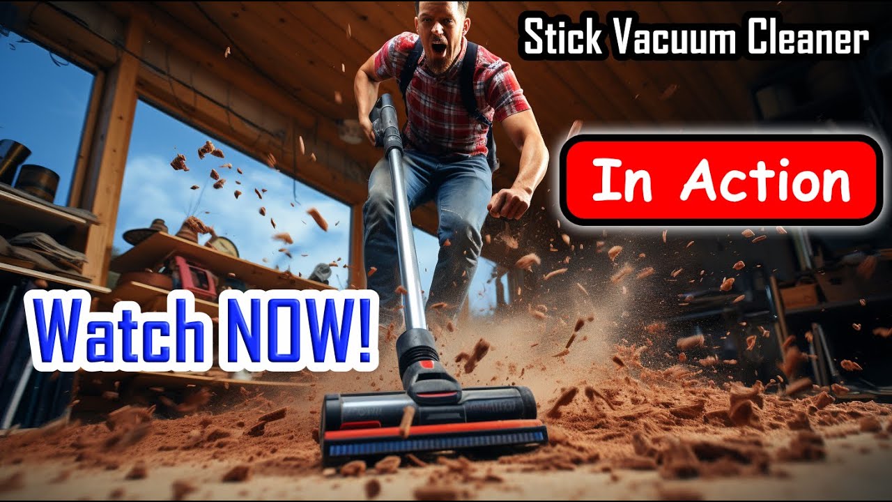 BuTure VC70 Stick Vacuum Cleaner In Action on carpet and hardwood floors  (Part 6 of VC70 Review) 