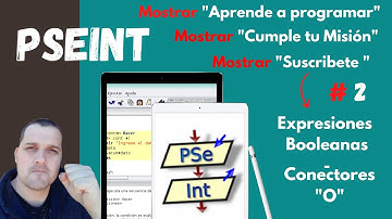 📲💻#Programación #Pseint 👉Expresiones booleanas "O"👈