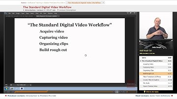 "The Standard Digital Video Workflow" | Adobe Premiere Pro CS6 with Educator.com