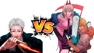 Denji And Power Vs Kishibe - Fight - Chainsaw Man