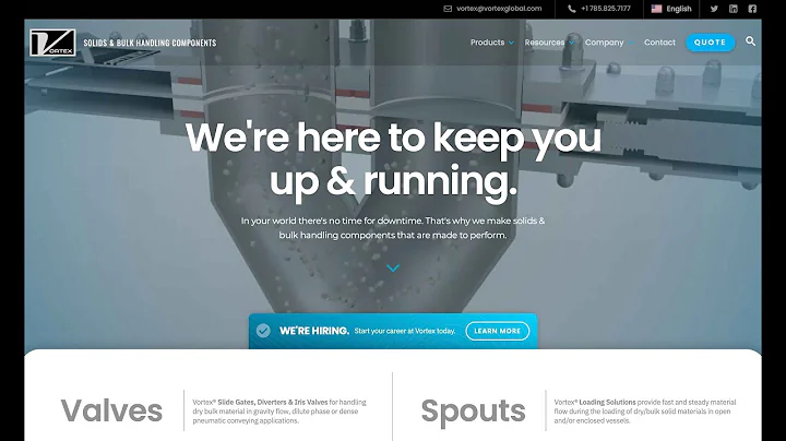 Vortex Showcases New Technologies on Updated Website