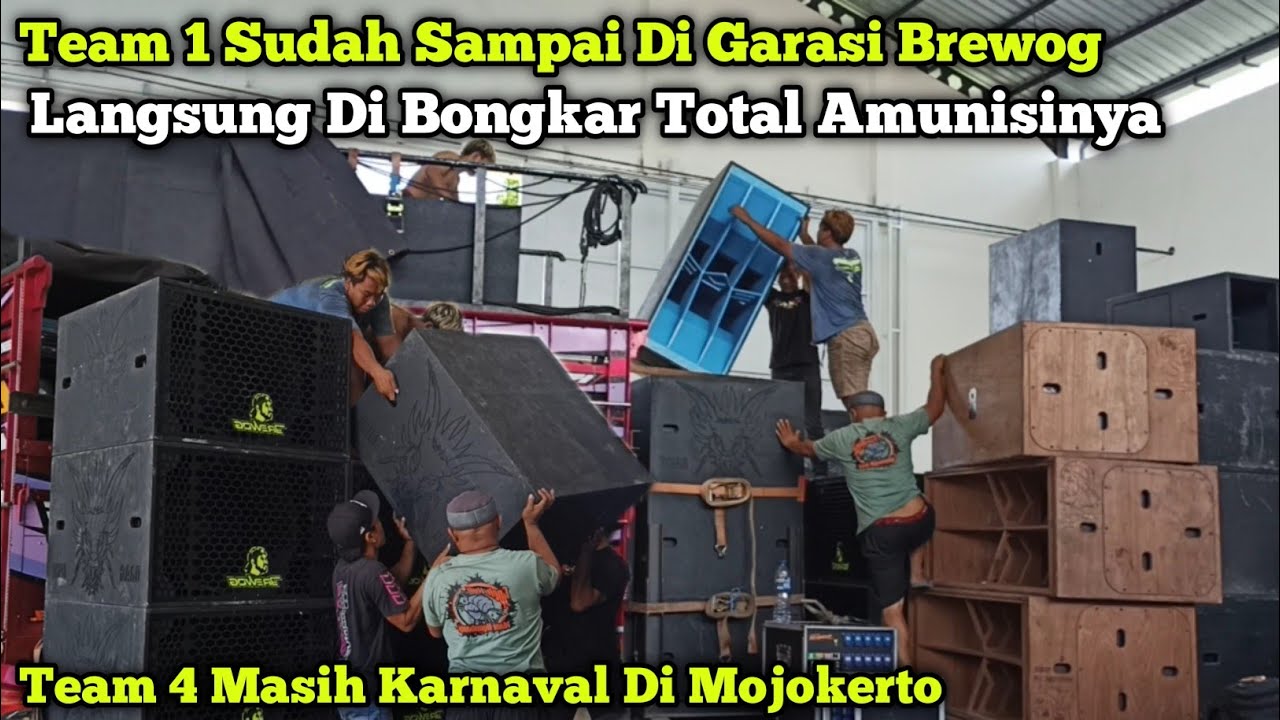 Team 4 Masih Karnaval Di Mojokerto,,Team 1 Sampai Di Gudang Langsung Bongkar Total Amunisinya 