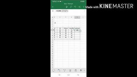CARA MEMBUAT TABEL DATA MS EXCEL DI HP ANDROID