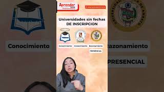 universidades sin fechas de inscripciones