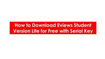 How to Download Eviews Student Version Lite for Free