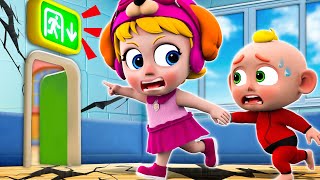 Earthquake Song 😵‍💫👮🏻 | Baby Safety Tips ⛔ | NEW ✨ Kid Song & Nursery Rhymes for Kids