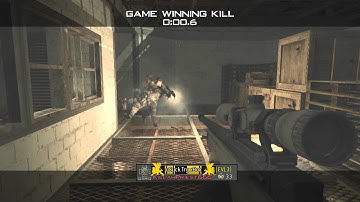 MW3 Best Quickscope kill cam