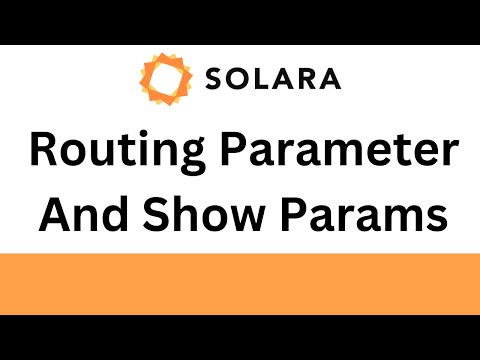 Solara Tutorial - Route Parameter And Show Params