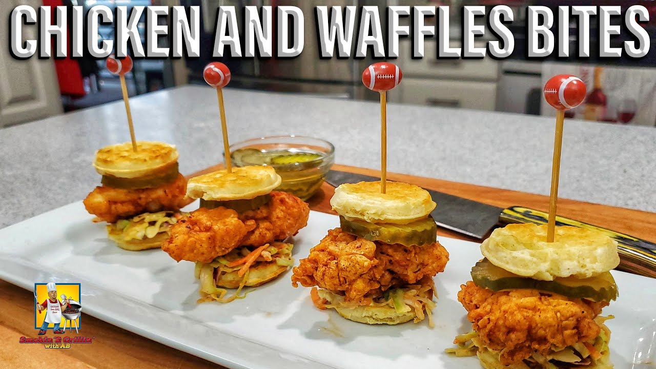 Chicken and Waffle Bites | Appetizer Recipes