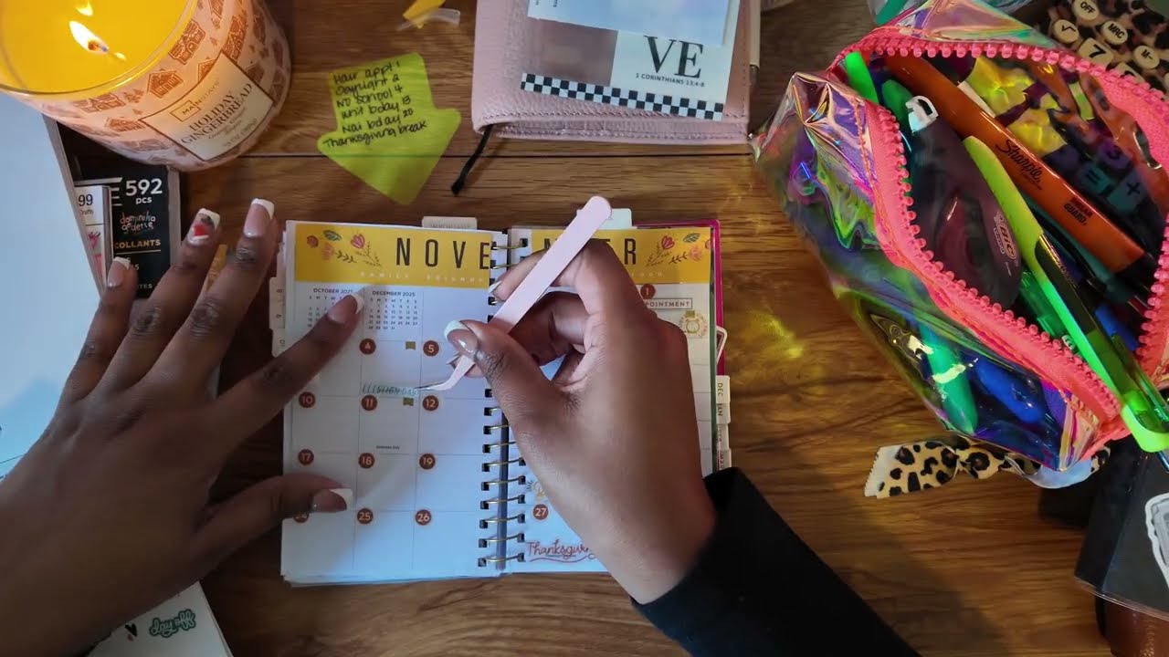 Ежемесячный PWM-ноябрь | дневной дизайнер + чернила Sterling 🍁