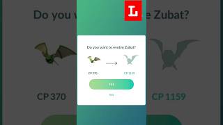 Shiny Zubat evolved to Golbat #shorts #pokemongo #pokemon #pokémon