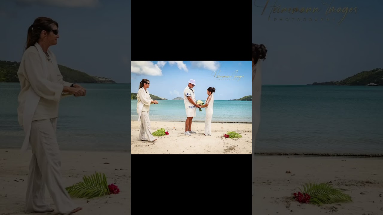 Another “I Do” beach wedding captured at Magens Bay Beach. 