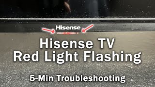 Hisense TV Red Light Flashing | Blinks 2, 3, 6 Times | 5-Min Troubleshooting