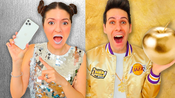 SOFÌ E LUÌ MANGIANO SOLO CIBO RICCO ARGENTO vs ORO COLORE CHALLENGE!! | Me contro Te