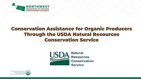 Unlock Conservation Assistance: USDA NRCS Support for Organic Producers | Webinar