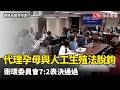 代理孕母與人工生殖法脫鉤 衛環委員會7:2表決通過