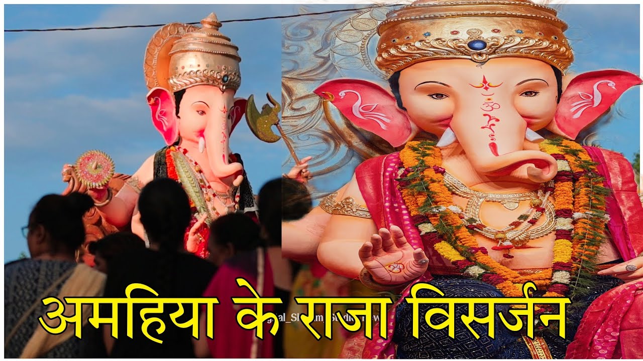 amahiya ke raja visarjan 2024 ।। amahiya ke raja REWA ।। ganesh ...