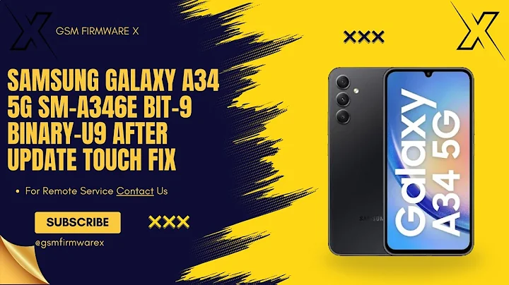 Samsung Galaxy A34 5G SM A346E BIT 9 Binary U9 After Update Touch Fix #fix