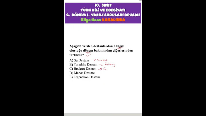 10.  SINIF 2. DÖNEM 1.YAZILI SORULARI VE CEVAPLARI TÜRK DİLİ VE EDEBİYATI 2023 - 3
