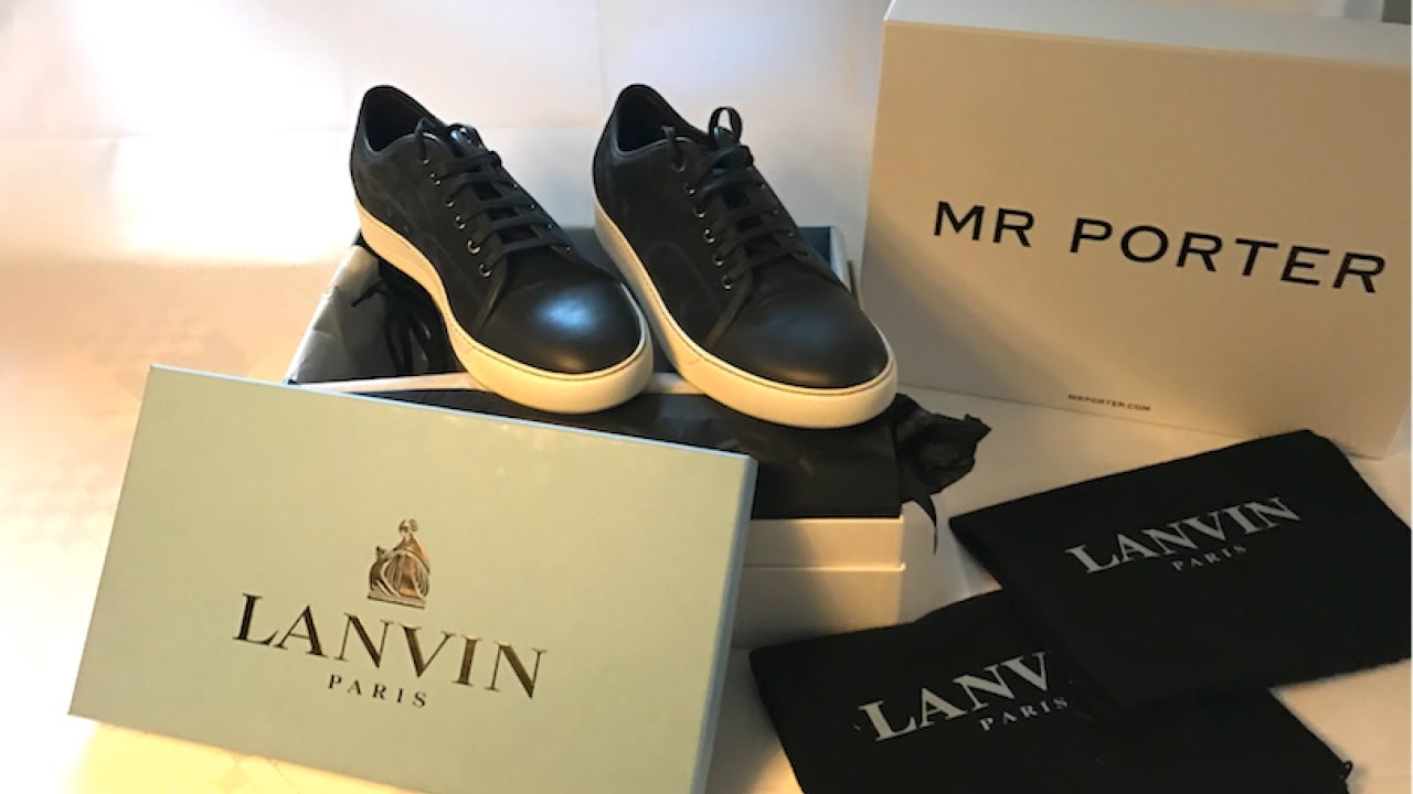 Lanvin Mens Sneakers (Unboxing & reveiw) - YouTube