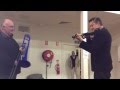 Backstage After Party Trombone v. Violin Battle James Morrison & Shenzo Gregorio