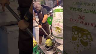 Fruit Ninja Coconut Cutting for Making Smoothie - Fruits Cutting Skill