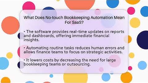 What Does No-touch Bookkeeping Automation Mean For SaaS? - All About SaaS Finance