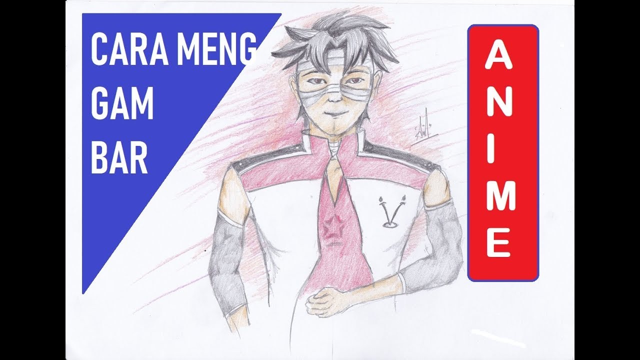 Gambar Anime Cowok Menggunakan Pensil Gambar Anime Keren