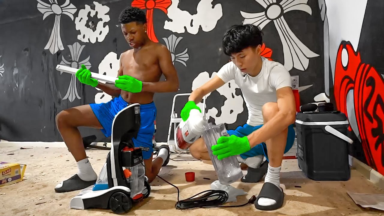 Helping Rakai Clean His DIRTY Room!