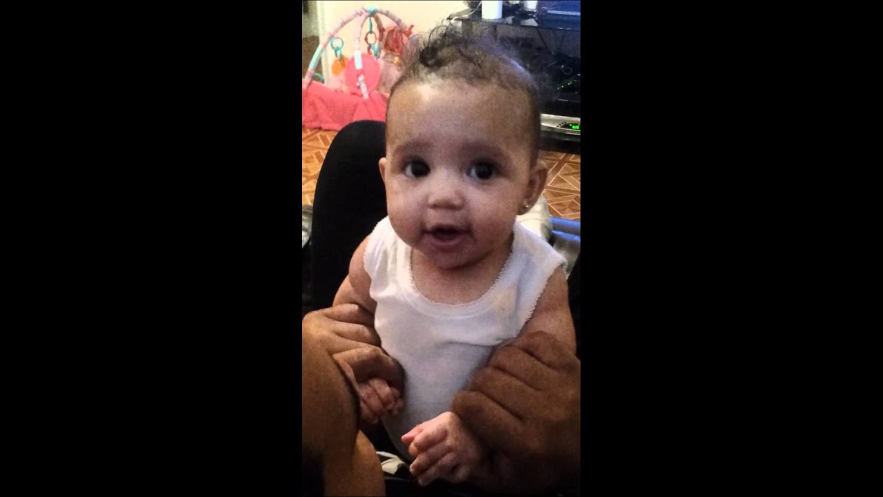 Baby cries when daddy sings - YouTube