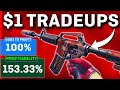 The MOST PROFITABLE CS2 Trade Ups UNDER $1! (NO RISK)