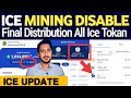 Ice network mining disabled all user why final distribution feb 28  ice network new update